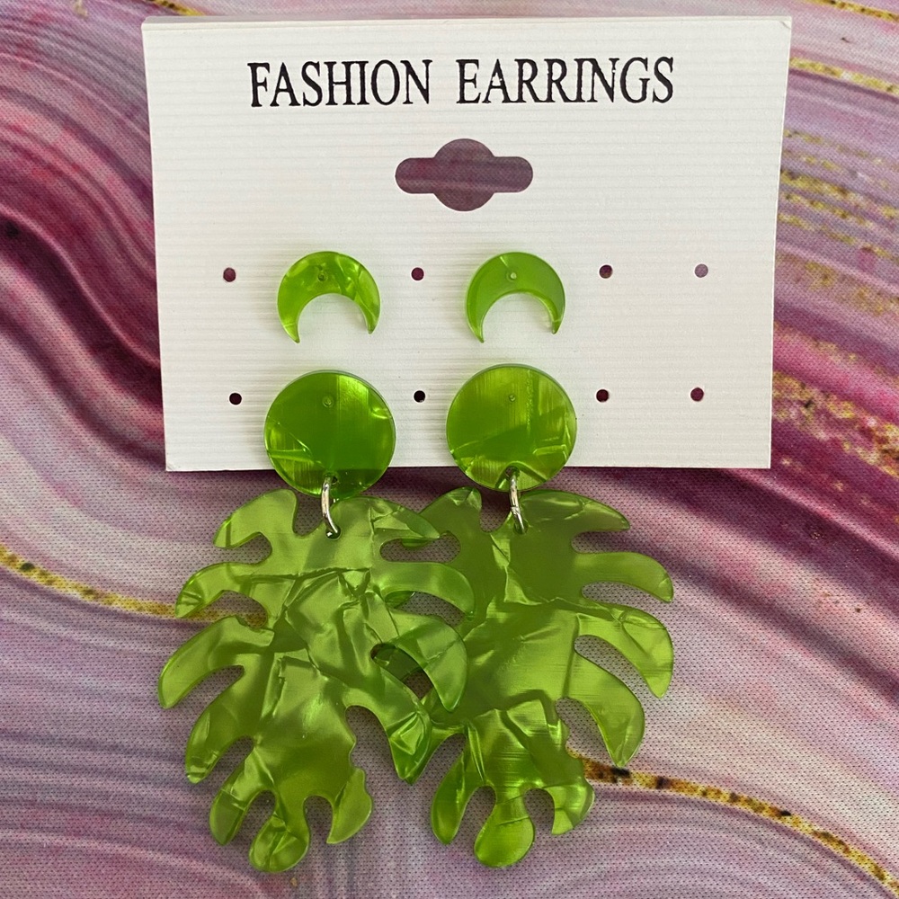 Leaf Earring Set